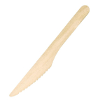Compostable Disposable Wooden Knives 6 1/2" (100 pack)