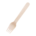 Compostable Disposable Wooden Forks 6" (100 Pack)