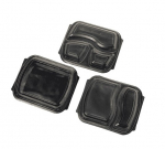 Black Base Meal Box 1 Compartment Box of 300