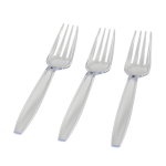 Heavy Duty Clear Plastic Forks (Box of 1000)