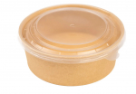 PP Lids to fit Round Kraft Bowls 500ml & 750ml (300)