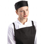 Whites Chef Skull Cap Black Size XL - 635mm / 25"