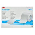 Finepore - 1.25cm x 9.1m White Single (surgical tape)