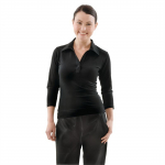 Womens V-Neck T-Shirt Black X-Small