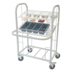 Craven Steel Condiment Cutlery and Tray Dispense Trolley