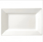 Lumina Wide Rim Rectangular Plates White 257x 155mm (Qty4)