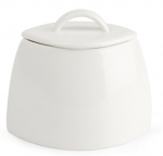 Olympia Lumina Oval Sugar Bowl with Lids 75mm (Pack of 6)