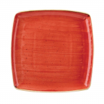 Stonecast Square Plate Berry Red 268 x 268mm (Pack of 6)