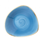 Stonecast Triangle Bowl Blue Cornflower 235mm (Pack of 12)