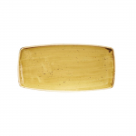 Stonecast Rectangular Plate Mustard Seed Yellow (Pack 12)