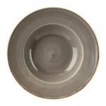 Stonecast Round Wide Rim Bowls Peppercorn Grey 277mm (Pack12)
