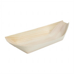 Compostable Wooden Sushi Boats Small 80mm (100 pack)