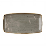 Stonecast Rectangular Plate Peppercorn Grey (Pack of 6)