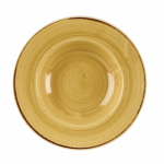 Churchill Stonecast Round Wide Rim Bowl Mustard Seed Yellow
