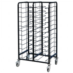 EAIS Powder Coated Enamel Clea ring Trolley 24 Shelves