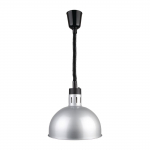 Buffalo Retractable Dome Heat` Lamp Silver 2.5kW