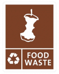 Jantex Slim Bin Food Waste Label - 160mm x 210mm