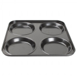 Vogue Carbon Steel Non-Stick orkshire Pudding Tray 4 Cup