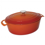 Vogue Orange Oval Casserole Di sh 6Ltr