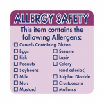Hygiplas Allergen Food Labels (500 pack)
