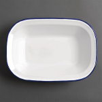 Enamel Dishes Rectangular 280 x 190mm (6 Pack)