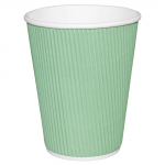Recyclable Coffee Cups Ripple Wall Turquoise 225ml/8oz (500)