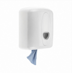 Centrefeed Dispenser White with Blue Window