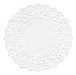 4.5 inch Round White Doyleys Pack of 250