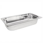Vogue Stainless Steel 1/3 Gastronorm Tray 65mm (2.5Ltr)