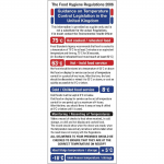 2006 Food Act Cook Chill Guidelines Sign