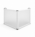 Two panel portable shower Screen