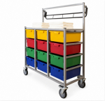 Karri - Kart with 12 Trays With hanging rail