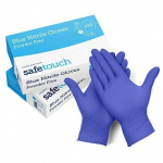 Nitrile Bluple P/Free Gloves Medium 10 x 100 (Safetouch)