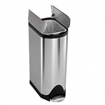 Butterfly Pedal Bin 30Ltr Brushed Steel Simple Human