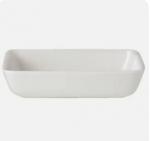 Simplicity White Tray Rectangu 16.5 x 12.3cm 6 1/2" Pack 12