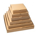 14" Plain Brown Pizza Boxes (Box of 50)