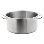 Vogue Stainless Steel Stew Pan 18.5Ltr