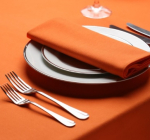 Amalfi Slip Cloth - Tangerine 90cm x 90cm