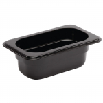 Polycarbonate 1/9 Gastronorm Container 65mm Black