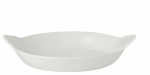 Simplicity White Round Eared Dish 18.5cm 7 1/4" Pack 12