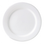 Monaco White Plate Flat Rim 16cm 6 1/4" Pack 36