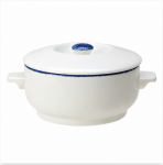 Blue Dapple Soup Bowl Cass Base 42.5cl 15oz Pack 6