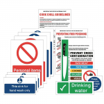 Vogue Food Preparation Sign Pack (15 Notices)