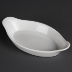 Olympia Whiteware Oval Eared Dishes 204mm (6 pack)