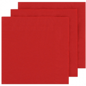 2 Ply Red Napkins (Box of 2000) - 40cm x 40cm