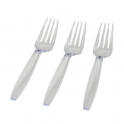 Heavy Duty Clear Plastic Forks (Box of 1000)