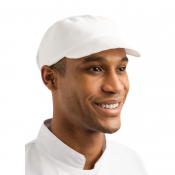 Whites Unisex Bakers Cap White Pack 1
