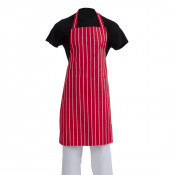 Whites Bib Apron Red And White Stripe