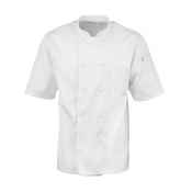 Cool Vent Unisex Short Sleeve Chefs Jacket White M