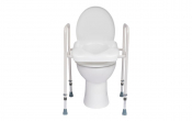 Adjustable Height Toilet Seat Aid - Seat Height: 48-62cm